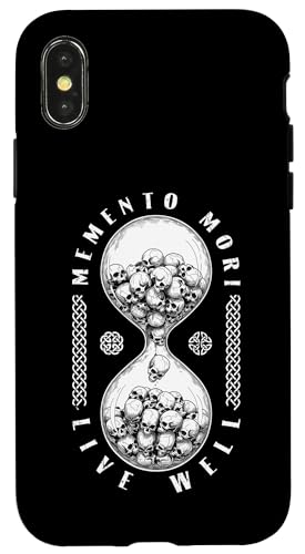Memento Mori Live Well Skull �����v �X�g�C�b�N �X�g�C�b�N �h�N�� �X�}�z�P�[�X iPhone X/XS �p