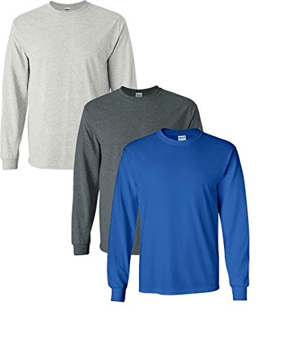 Image of Gildan Men's Ultra Cotton Long Sleeve T-shirt, Style G2400