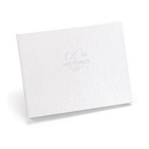 Hortense B. Hewitt Wedding Anniversary Guest Book, 7.5 x 5.75-Inches, Diamond 60th Anniversary (10504)