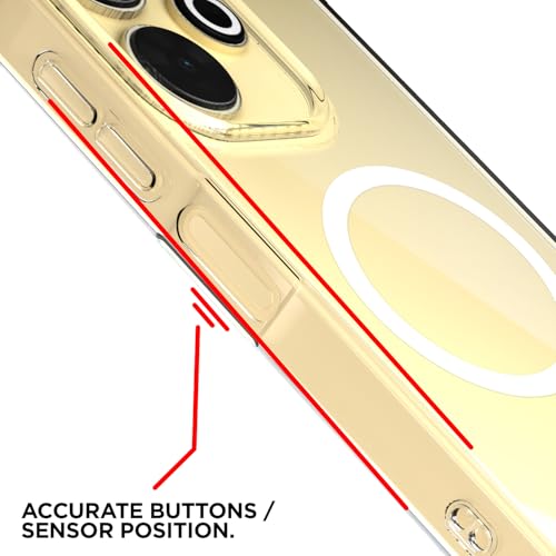 Image of Pikkme Back Cover for Redmi 13 5G / Poco M6 Plus 5G Mag-Safe Shockproof PC + TPU | Protective Case Magnetic Support | Bumper Case (Transparent Mag-Safe)