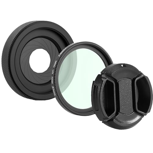 Ouverture d'iris réglable 1,5-26 mm avec bague d'adaptation M30 M37 couvercle PVS-14