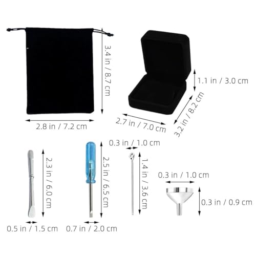 Mini embudos de acero inoxidable premium: kit de llenado resistente para urnas diminutas 3