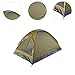 predolo Two Person Tent for Camping with Quick Setup and Wind Resistance, Green