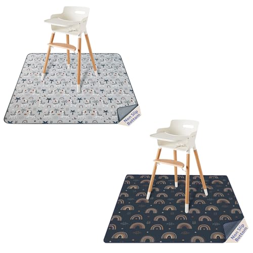 Image of Splat Mat Retro Rainbow and Splat Mat Gray Zebra Bundle