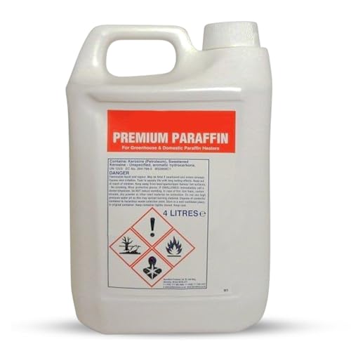 PERFECTONISH Premium Paraffin 4L Paraffin Oil for Greenhouse Heater Liquid Paraffin Fuel 4 Litre for Garden Oil Lamps Garden Heater Oil Burner (Pack Of 1)