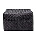 Smart Oven Cover, ConvectionToaster Oven Cover, Large Size Square Kitchen Appliance Cover, 16.9”Lx16.1”Wx10.6”H, Diamond Collection Kitchen Appliance Case With Two Big Pockets,Provide Yeal Around Protection For Your Appliance (Black)