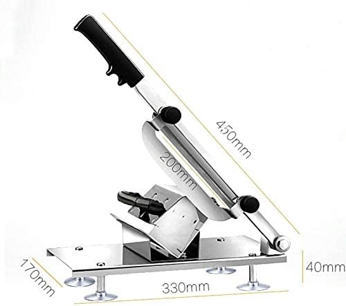 Manual Frozen Meat Slicer, Stainless Steel Meat Cutter Beef Mutton Roll Food Slicer Vegetable Sheet Slicing Machine