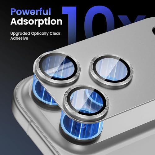 Image of Camera Lens Protector Tempered Glass for iPhone 17 Pro Max - Alloy Metal Cover with Tempered Glass - Scratch Resistant, Easy Installation