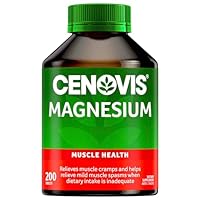 Cenovis Magnesium Tablets 200 - Relieves Muscle Cramps & helps reduce Mild Muscle Spasms, When Dietary Intake Is Inadequate - Supports Bone Health