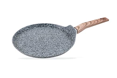 Crêpière 28 cm forgée granit gris poêle à crêpes antiadhésive