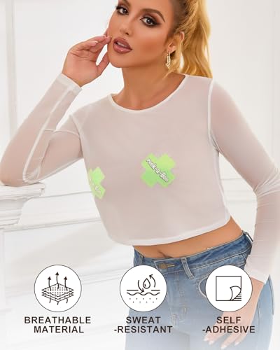 21 Pairs Pasties Pack Fun Nipple Covers Rave Pasties Bulk Rave Tops Accessories Festival Bikini Boob Covers Stickers2