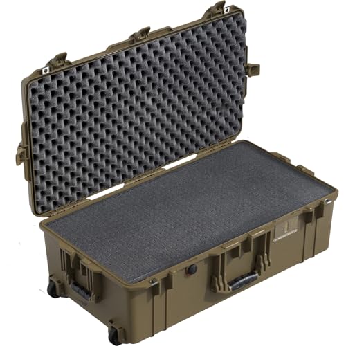 Image of Pelican Air 1615 Multi-Purpose Hard Case with Foam for Camera, Drone, Equipment, Gear, Electronics, Overlanding, Camping, Travel and Pistol (OCP Tan)