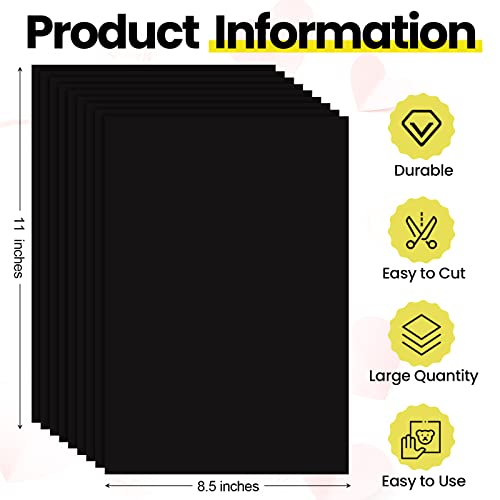 1500 Pcs Construction Paper Card Stock Printer Paper Craft Bulk School Supplies Lightweight Art Colored Paper For Kids Adults School Drawing (Black) #TOP1