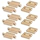 COACOM 12Pcs Beech Gleiszug, Kreativer Holzbahnenanschluss, Kinderspielzeugversammlungsstrecke, Lustige Zugzubehör.
