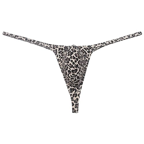 Men's Leopard G-string Thong Underwear Male Contour Pouch T-back Micro Swim Bikini Tangas Minimum Coverage Underpants2