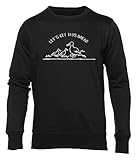 hopestly let's get this bread maglione unisex uomo donna nero girocollo manica lunga felpa jumper men's women's black
