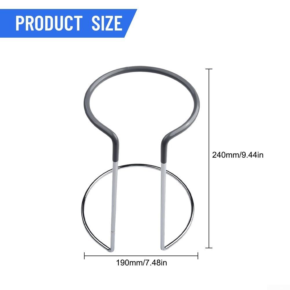 DAZZLEEX Supporto scolapiatti per decanter, caraffa in vetro in acciaio al carbonio per superficie cromata + PVC per hotel/bar/ristorante