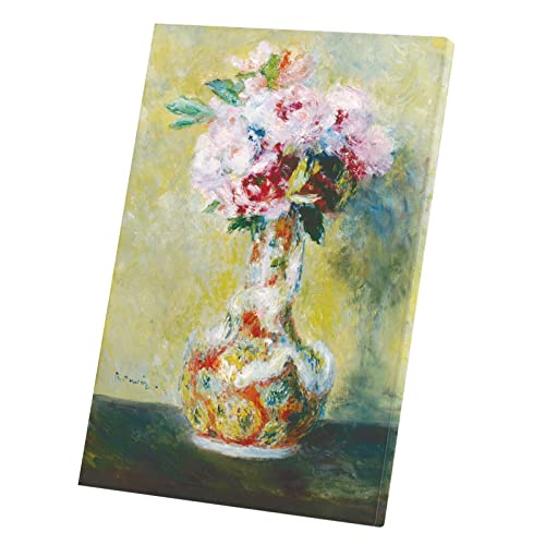 Tableau Renoir Bouquet Vase Toile Imprimée Anti-Reflet Impressionnisme Peinture 60x88cm