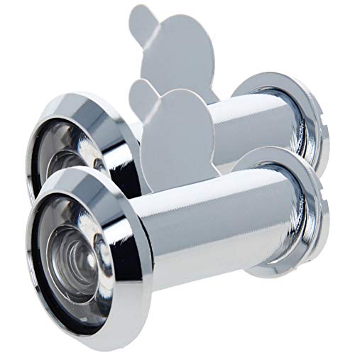 Othmro Mirilla de Seguridad para Puerta 35-50mm Plata 200° Duradera para Hogar Oficina Hotel 2 piezas miniatura 1