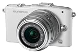 OM SYSTEM OLYMPUS PEN E-PM1 12.3MP Mirrorless Digital Camera with CMOS Sensor, 3-inch LCD and 14-42mm II Lens (White) (Old Model)