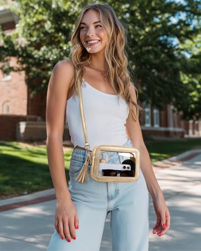Image of Unilily Clear Bag for Stadium Events, Clear Purse Stadium Approved Crossbody Bag for Concerts Sports Festivals Events Women