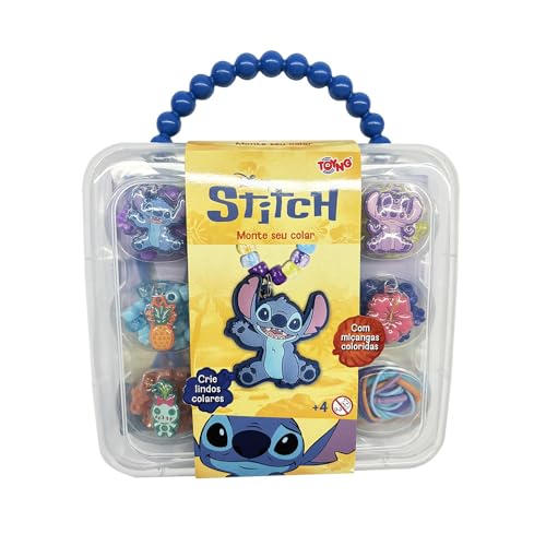 Toyng – Disney – Kit Estojo Monte o Seu Colar Stitch – 20 cm
