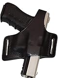 Koltster Holster for Glock 17, Pancake Leather Gun Holster for Glock 19 22 23 26 27, Two Slot Hand-M