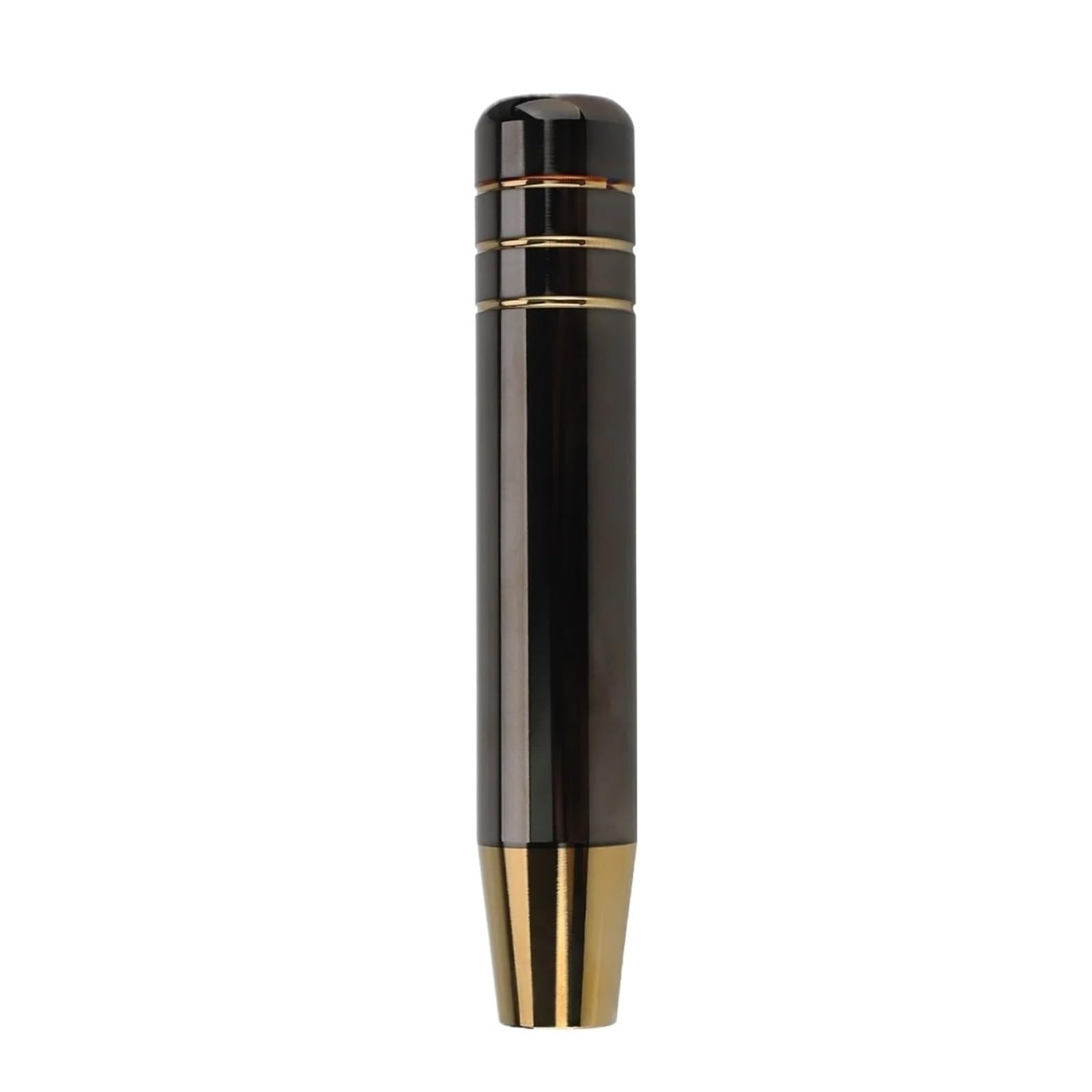 Jxewmtmc 18Cm Car Universal 9Cm 13Cm Aluminum Black Gold Gear Shift Knob Racing Manual Transmission Shifter Lever With Three Adapter Gear Stick Shift Cover(18Cm)