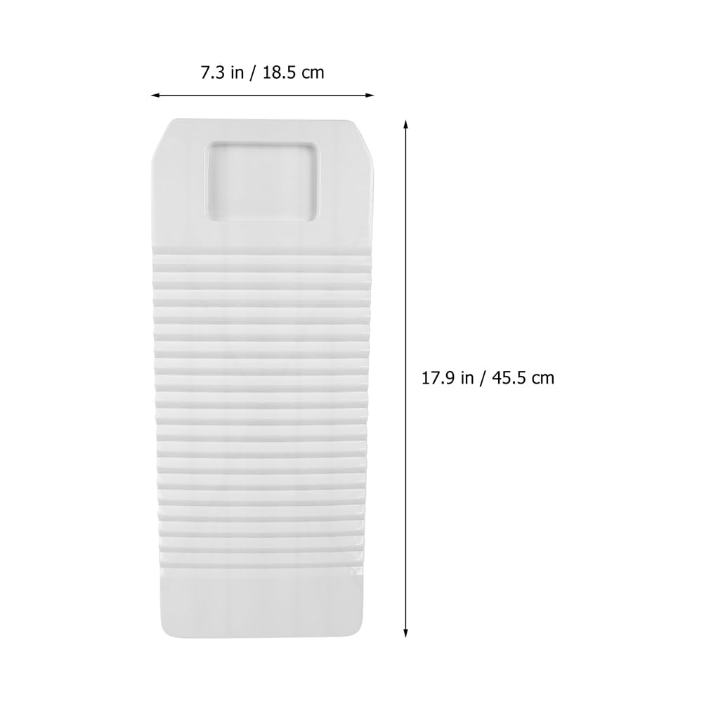 Amosfun Tabla De Lavar De Plástico Reutilizable 20.47X7.48 Pulgadas Ligera Y Portátil para Lavar Ropa Interior Calcetines Y Ropa De Bebé Ideal para Viajes Y Camping
