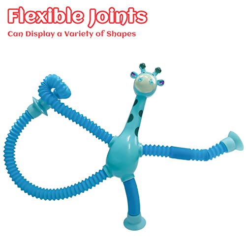 Homoyoyo 4 Pçs Brinquedo Ventosa Telescópica Girafa Brilhante Brinquedo Ventosa Telescópica Educacio