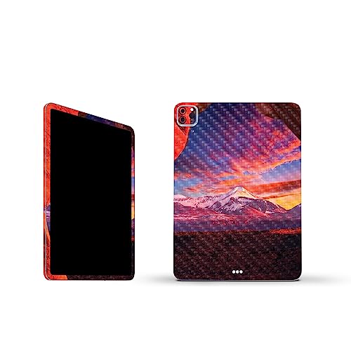 Image of MightySkins Carbon Fiber Skin Compatible with Apple iPad Pro 11 inch M2 4th Gen (2022) Full Wrap Kit - Vibrant Arch | Protective, Durable Textured Carbon Fiber Finish | Easy to Apply | Made in The USA