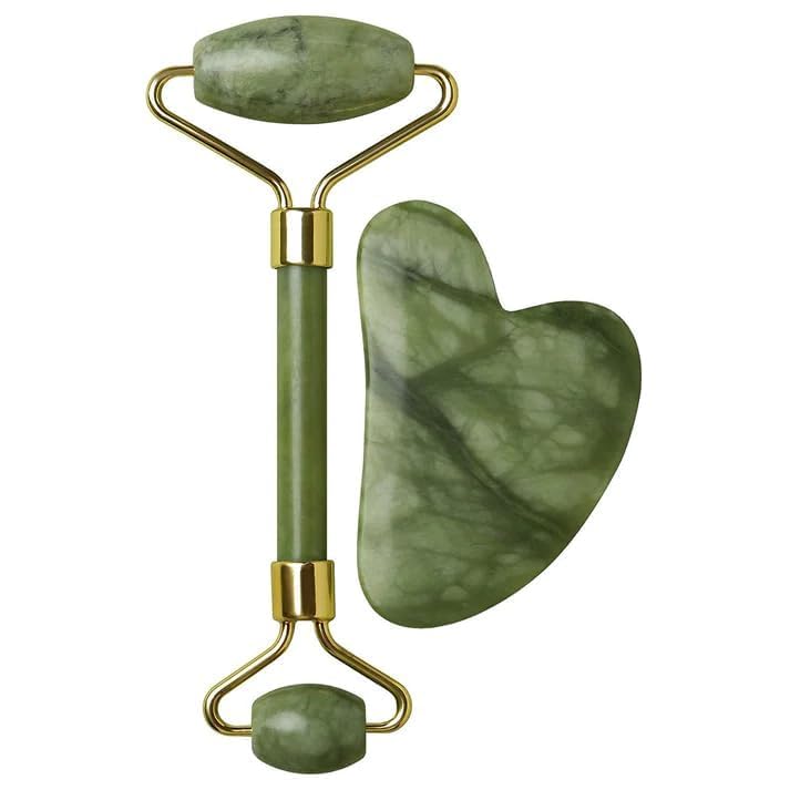 Image of Facial Massager Jade Roller & Gua Sha Tool (Pack of 2)