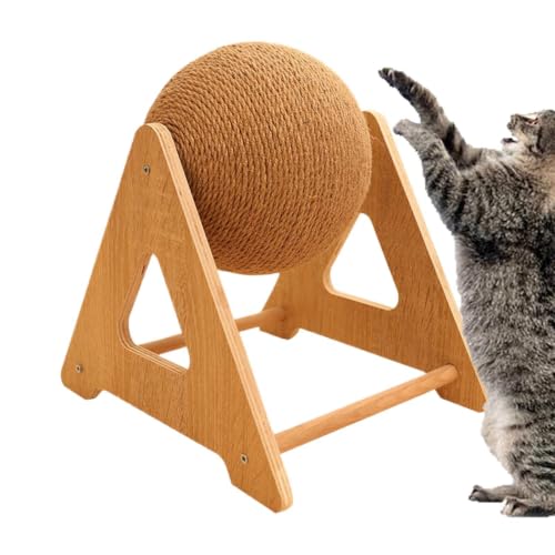 Bola giratoria rascadora para gatos la mejor forma de cuidar sus garras y proteger tu hogar 2