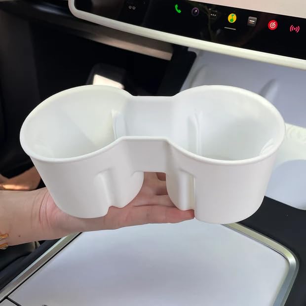 Insertos para portavasos consola central para Tesla Model Y y Model 3 miniatura 5
