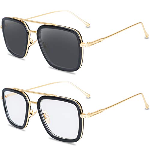 retro aviator sunglasses square