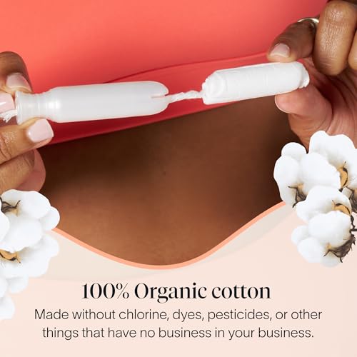 Image of Cora Organic Cotton Tampons Multipack (36 Regular, 36 Super Tampons)