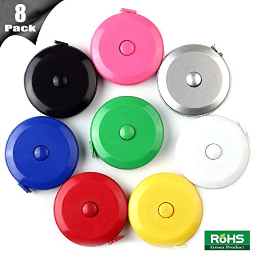 Tape Measure Push Button Soft Retractable Handy Pocket Tape Measure Double-Sided Tailor's Measuring