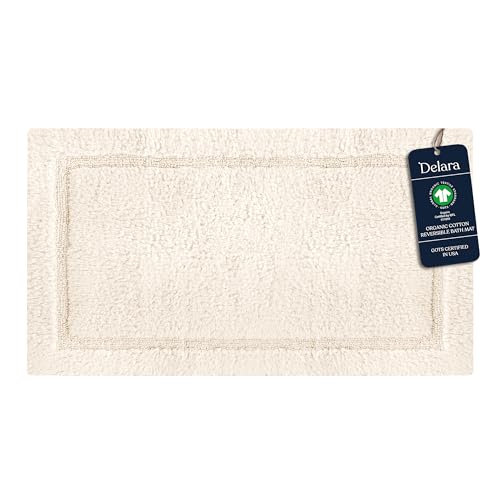 Delara Organic Cotton Reversible Bath Mat
