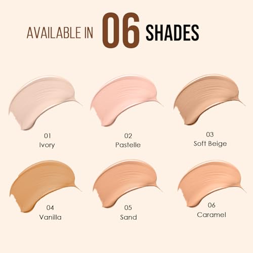 Image of Glam21 BB Cream | Long-Lasting Oil-Free Formula with SPF 30 | Lightweight & Non-Greasy Creamy Texture | Skin-Brightening Daily Makeup for All Skin Types | 40gm, Caramel-06