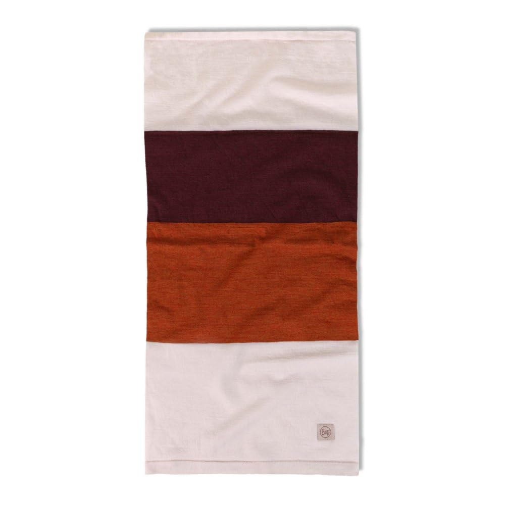 Buff Pañuelo tubular unisex de lana merino con bloques de color