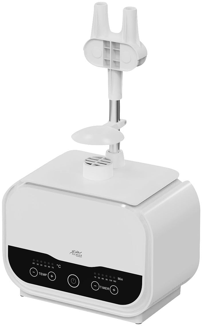 Sichler Haushaltsgeräte Hemdenbügler: Digitale 2in1-Bügelpuppe mit Warmluft-Gebläse; Timer; 1.200 W (Bügelautomat, Bügelmaschine, Hemd)