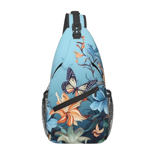 Bolso Pequeño Colgante para Mujer y Hombre Azul Mariposa miniatura 2