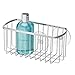 Produktbild iDesign 69002EU Korb mit Saugnäpfen, 10,4 x 22,1 x 10,4 cm, edelstahl verchromt