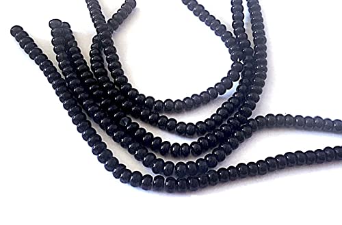 Black Onyx perles pour DIY bijoux fil de pierres boutons 13"