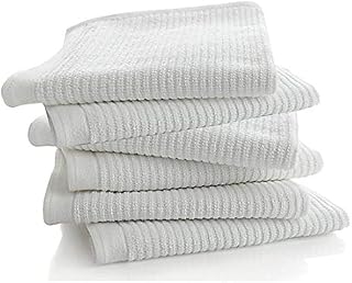 Bar Mop Kitchen Bathroom Cleaning Towels, Set of 6, Size 16” x 19”