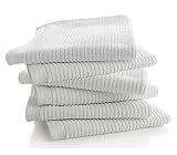 Bar Mop Kitchen Bathroom Cleaning Towels, Set of 6, Size 16” x 19”, First Quality, 100% Cotton, Bril