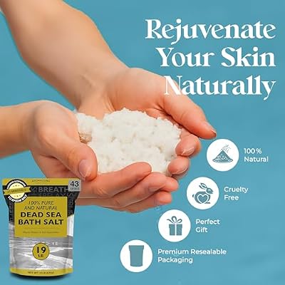 Aromasong Dead Sea Bath Salt - 100% Pure & Natural Dead Sea Salts for Soaking Coarse Grain 19 LB - Bulk Resealable Pack (Packaging May Vary) Used for Body wash Scrub - Soak for Women & Men.