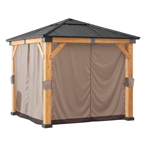 SUNJOY Four-Side Privacy Side Wall Curtain Set for Sunjoy 9