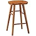 MANG Taburetes De Madera para Mostrador Silla De Comedor De Cocina Vintage 55 Cm, 65 Cm, 75 Cm Taburetes De Bar Taburetes De Bar Sin Respaldo Asiento De Madera Maciza con Reposapiés