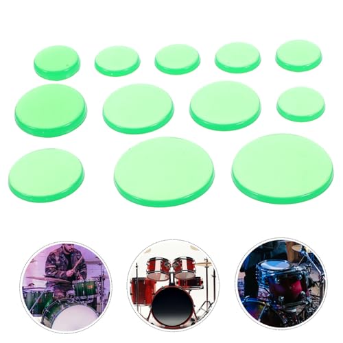 Vaguelly 12 peças amortecedores de tambor almofadas silenciosas de silicone para tambor silenciadore